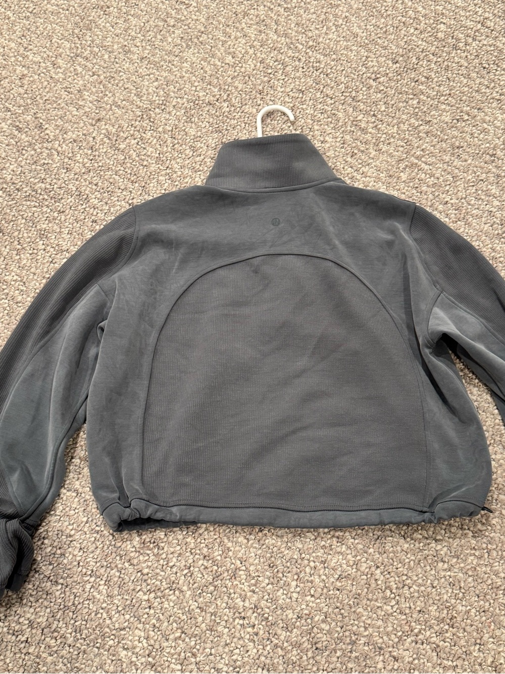 Lululemon Charcoal Gray Brushed Softstreme Half-Zip Pullover Sweatshirt - Picture 2 of 5